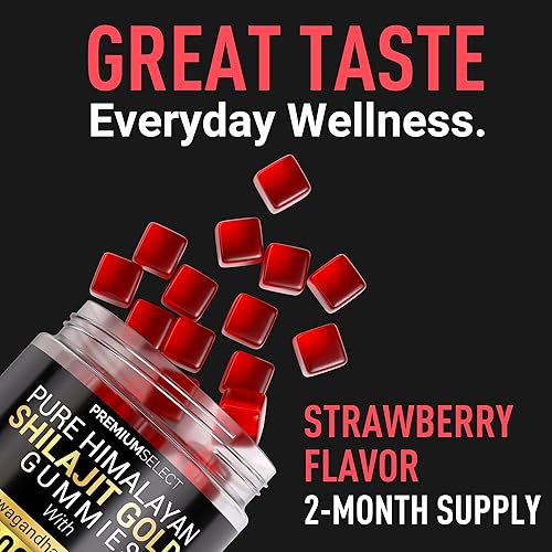 Miniatura 5 de Shilajit - Gomitas para hombres de 3000 mg – 120 Shilajit de oro para hombres, gomitas sin azúcar con ácido fúlvico – Energía natural, vitalidad