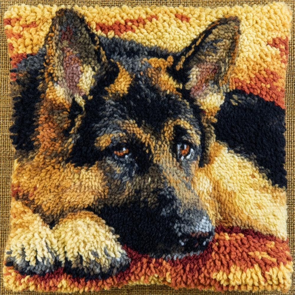 kitphoenix Latch Hook Kit,German Shepherd
