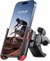 Vista 8 de Lamicall - Soporte para teléfono de motocicleta y bicicleta - [Liberación rápida 1s] Abrazadera de teléfono celular para bicicleta, abrazadera