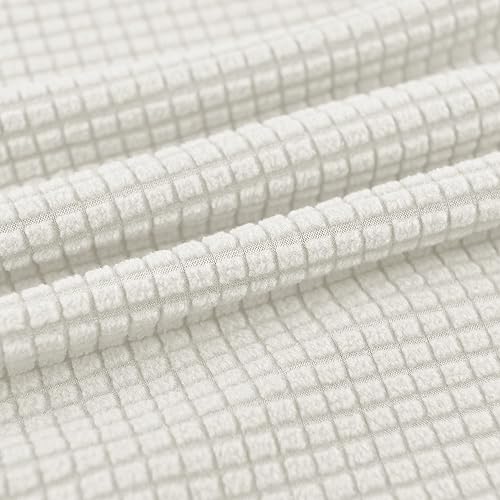 Vista 59 de MIFXIN Fundas para sillón de banquete, funda suave y elástica de jacquard con brazos, elástica antideslizante, funda de sofá, protector de muebles