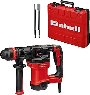 Einhell Martillo de demolición TE-DH 5 (5 J, portaherramienta SDS-plus, asidero amortiguado en vibraciones, asidero adicional ajustable flexible, incl. E-Box)