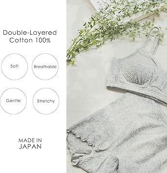Cotton Bra – 100% Cotton Where It Touches Skin, Wireless, Ultra