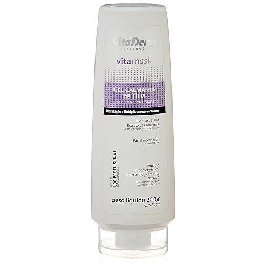 Máscara Gel Calmante de Tília Plus Mask 200G, Vitaderm