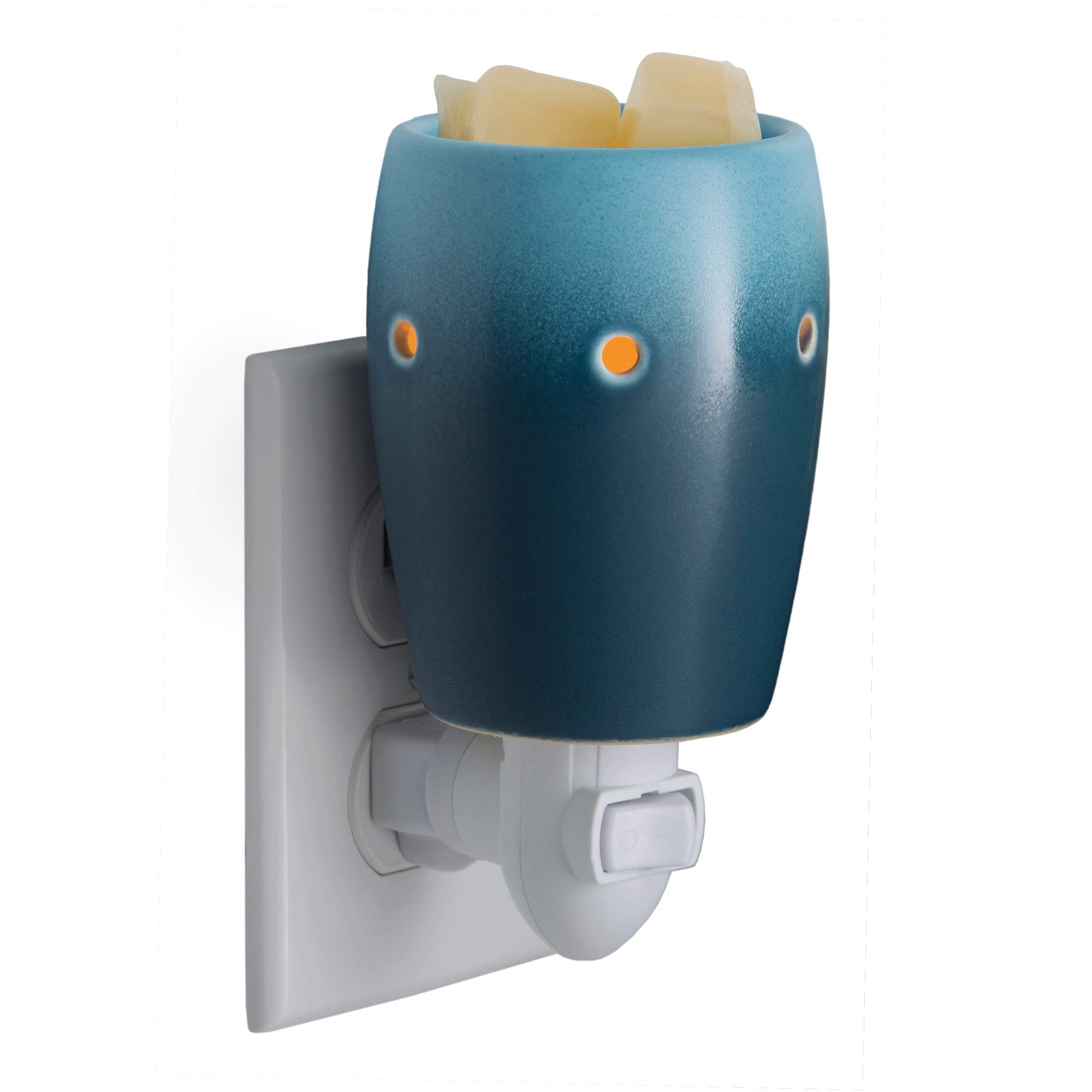 Candle Warmers Etc Ombre Pluggable Fragrance Warmer Wax Melts, Tarts Or Essential Oils Blue