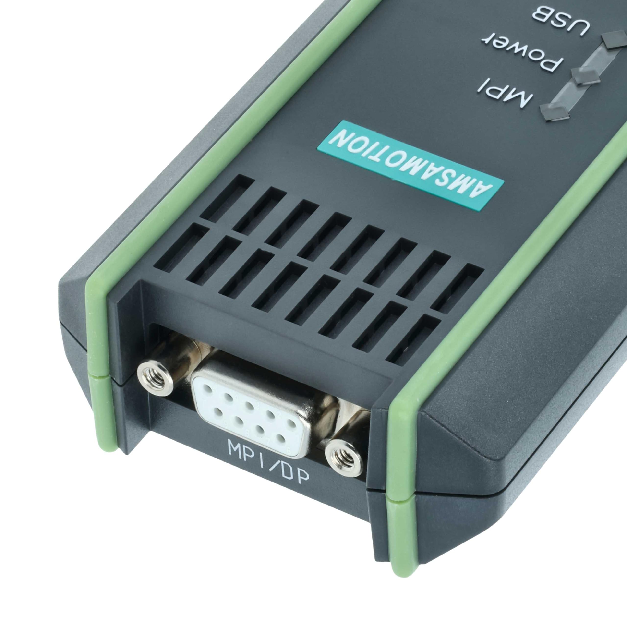 vhbw Cable de programación USB compatible con Siemens Simatic S7-200, S7-300, S7-400 sistema de control - Cable de conexión, 5 m - Reemplaza x6GK1571-0BA00-0AA0