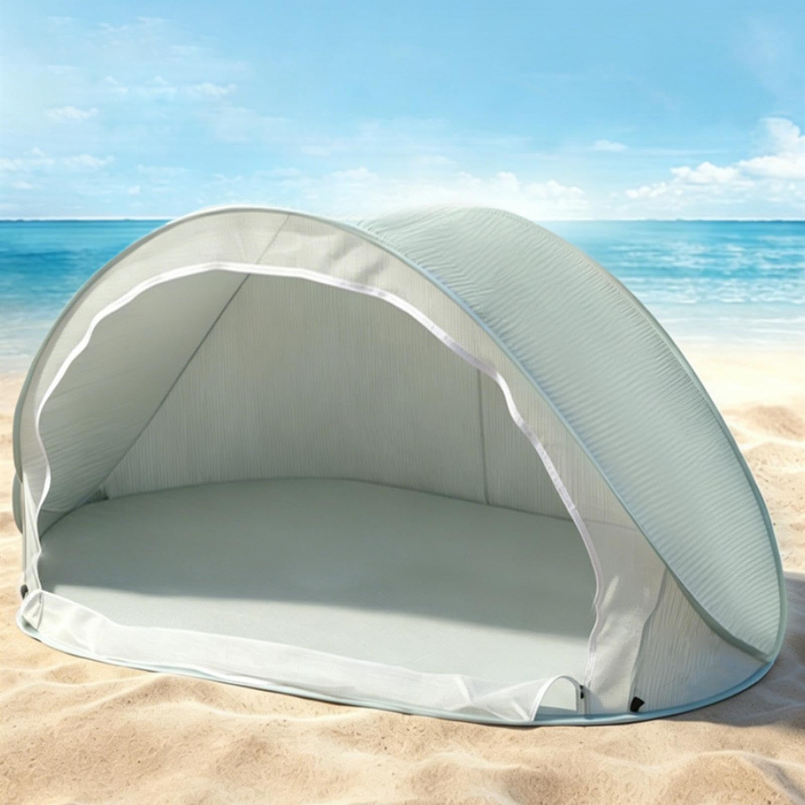 Tenda Spiaggia Solare Pieghevole Grande Portatile E Facile | Solare Da Spiaggia per Mare Acqua Piscina Laghetto Campeggio Outdoor Esterno Giardino Cortile Picnic Giorno