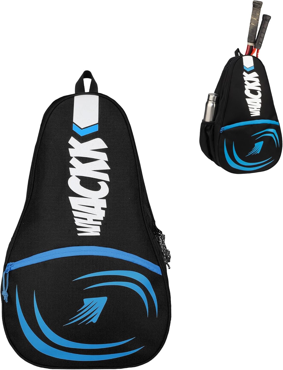 WHACKK Badminton Tennis Pickleball Bag|Unisex|Lightweight|Shuttle Bag|Shoe Pocket|Backpack Style|Spacious Storage Compartment for Clothes|Rackets Tennis-6 Badminton-8