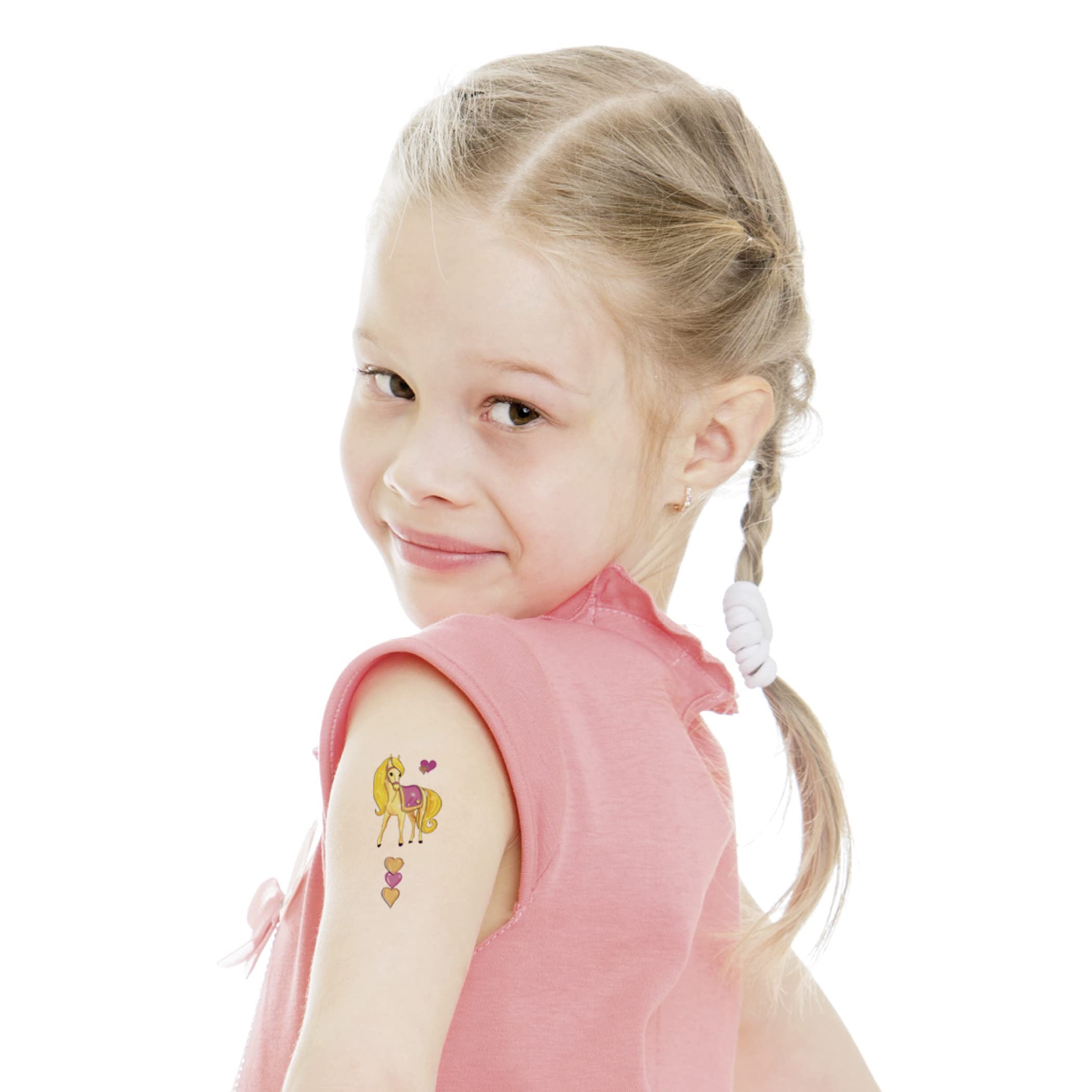 AVERY Zweckform – 10 Tatuaggi Temporanei Auto Da Corsa Per Bambini, Ferrari Rosso, Made In Germany