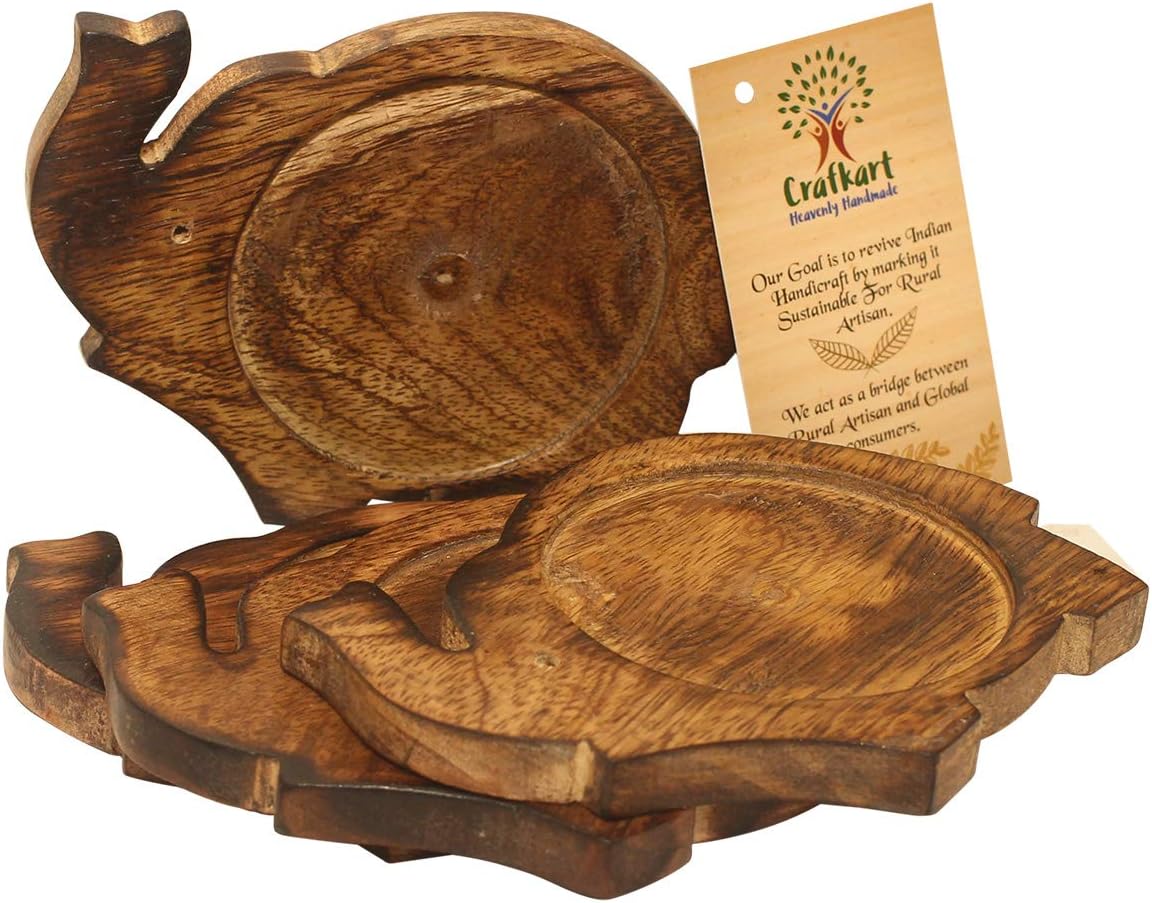 Super Cheap 🛒 Elephant Drink Coasters Set of 4 | Tabletop Protection | Decorative Wood Burnt Coaster Set for Saucers Tea Cups Tabletop Dining Table Kitchen Restaurant Bar Office | Great for Elephant Lovers Up To 50% OFF Elephant Drink Coasters Set of 4 | Tabletop Protection | Decorative Wood Burnt Coaster Set for Saucers Tea Cups Tabletop Dining Table Kitchen Restaurant Bar Office | Great for Elephant Lovers