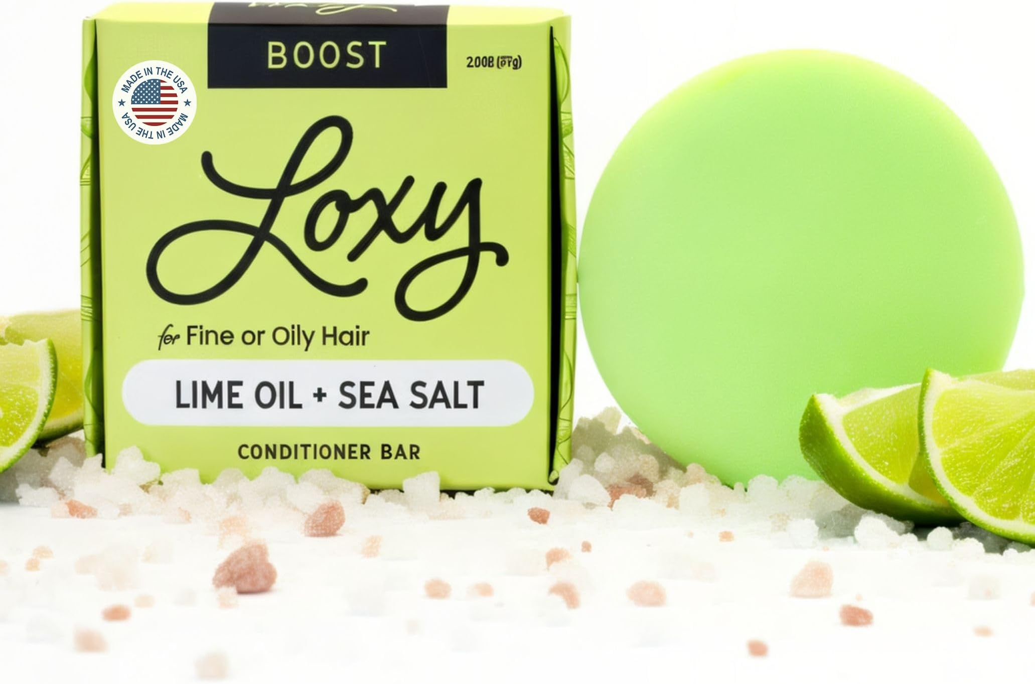 Boost Volumizing Conditioner Bar for Fine or Oily Hair, Conditioner Bar for Thin Hair, Vegan, Cruelty Free, Made in USA