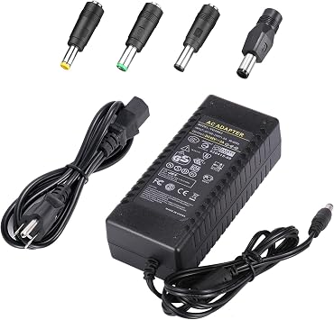 COOLM 48V 3A Power Supply Adapter 144W Replacement 48V 2A 2.5A Power Cord | AC DC 48 Volt 3 Amp, Output Adaptor Interface 5.5 x 2.5mm Plug, for PoE Switch PoE Injector Control Systems