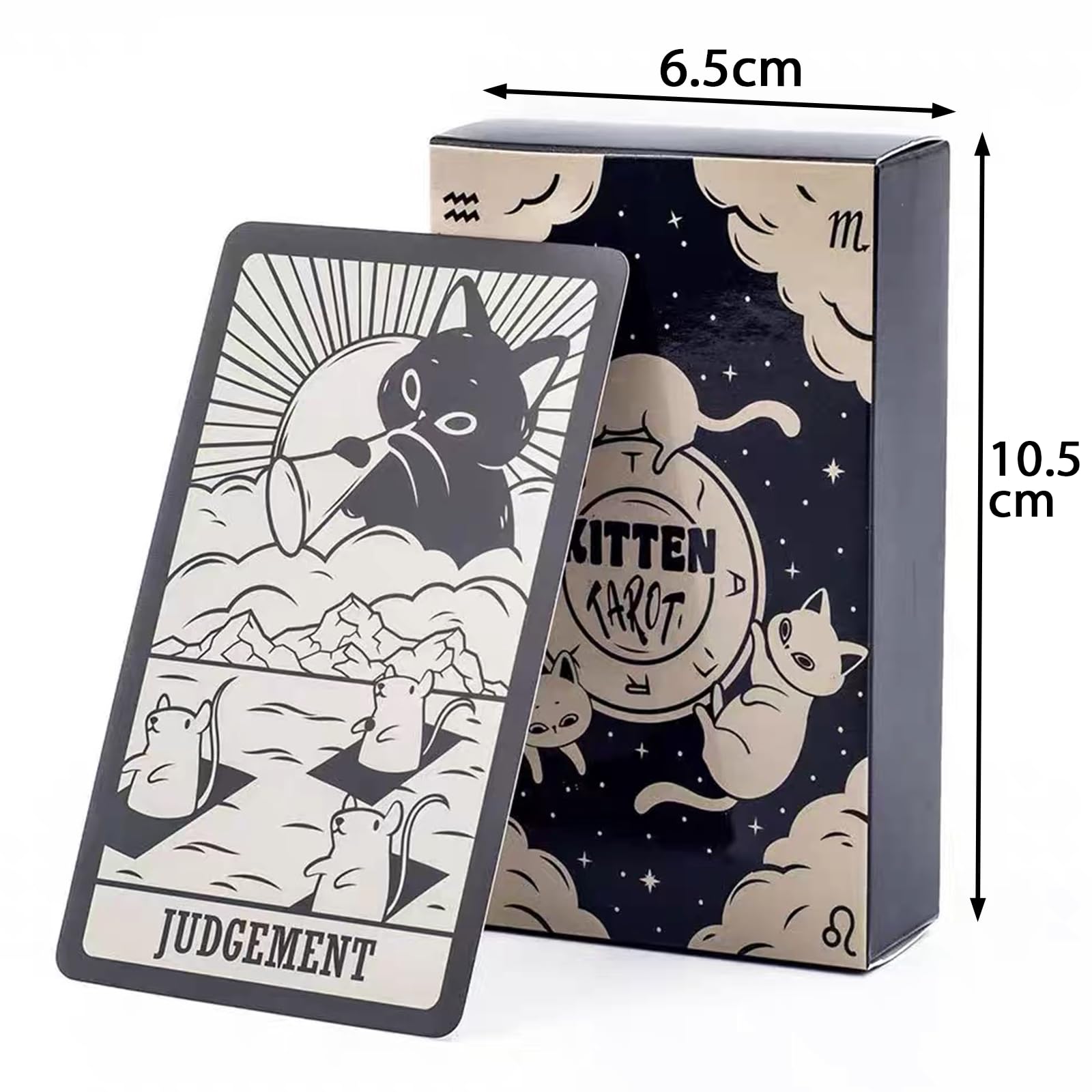 Tarot Cards for Beginners Tarot Cards Set, Black, 10.3 cm x 6 cm - Image 2