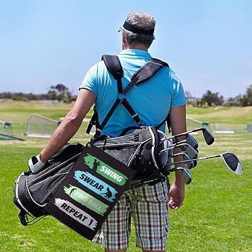 Funny Golf Towel Printed Golf Towels - Golf Bags with Clip,Microfiber Fabric Waffle Embroidered Towels Golf Accessories for Men Women,Green