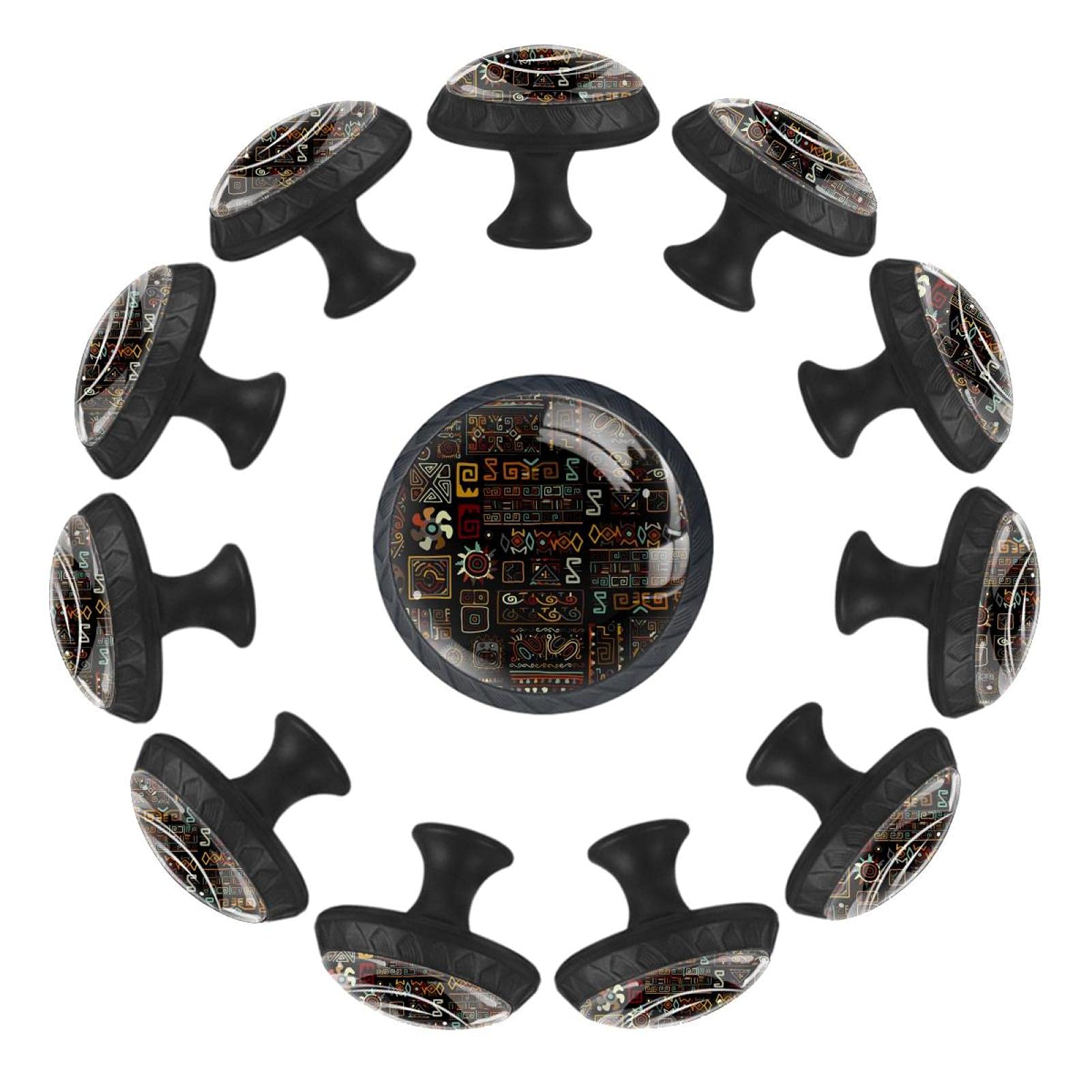 Boutons de tiroir de commode ronde en bois de 35mm pour la décoration de chambre à coucher