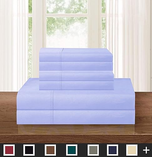 Miniatura 5 de MattRest Colección prémium de la serie 1800 de lujo sedoso y suave, juego de sábanas de 5 piezas sin arrugas, bolsillo profundo de hasta 16