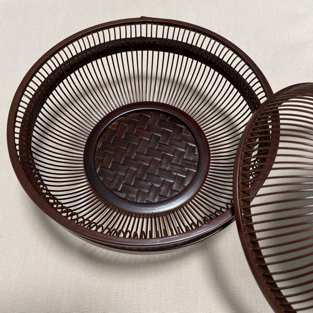 駿河 然林房の竹細工 菓子器 ¥16,500 現行品 Amazon.co.jp: 鈴型菓子器 駿河 竹千筋細工 然林房 竹細工 伝統