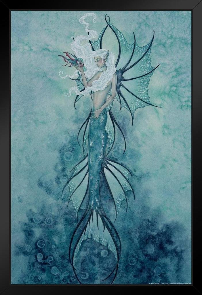 The Favorite by Amy Brown Black Wood Framed Wall Art 14x20