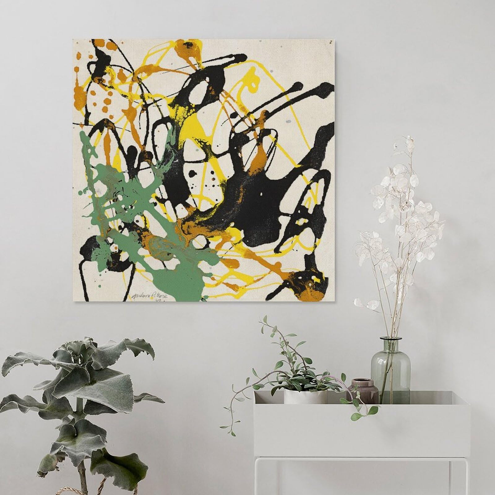 【額装済】Pollock『Number 9, 1949』抽象画 アートポスター 額装済】Pollock『Number 9, 1949』抽象画 アートポスター Amazon.com