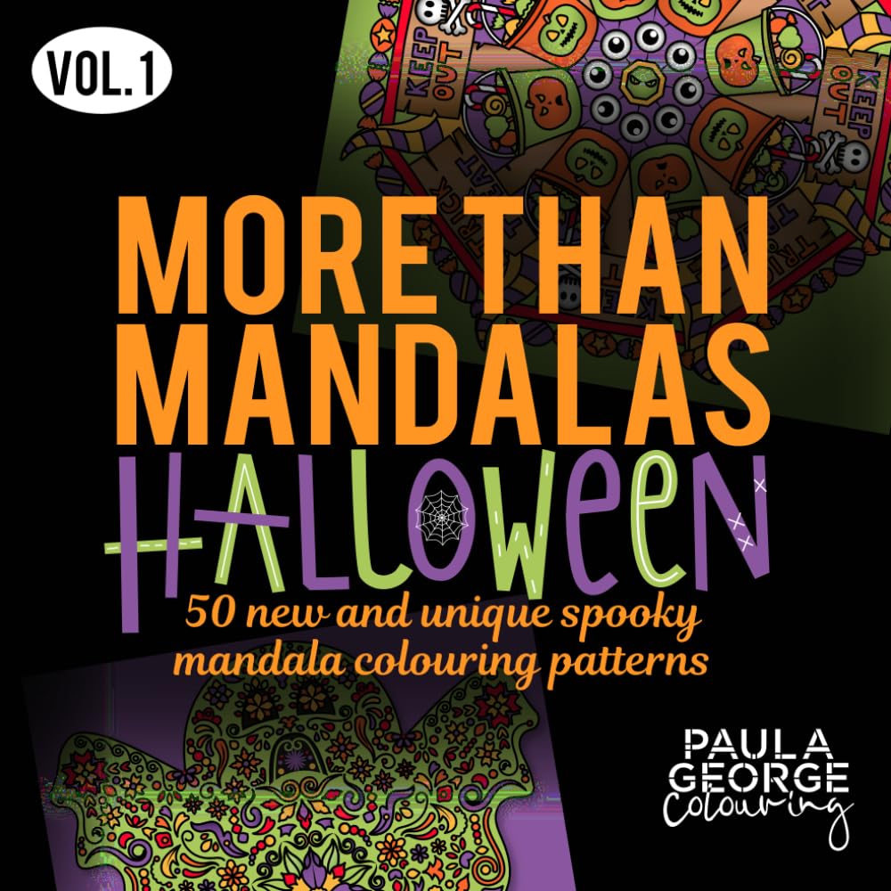 More Than Mandalas Halloween Colouring Book - Vol. 1