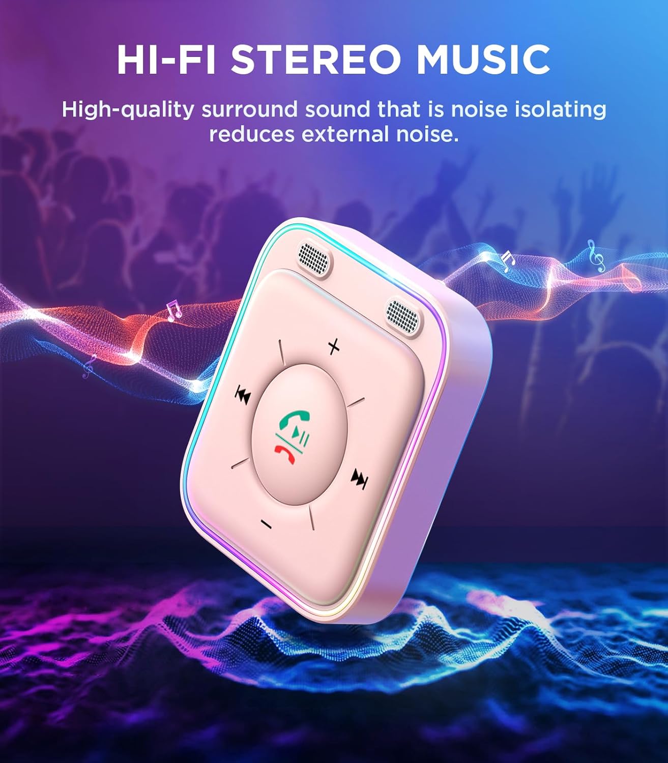 JOYROOM Bluetooth 5.4 AUX Car Adapter, Car Accessories, Travel Essentials, Valentine's Day Gift for Him, Gift for Women, 3.5MM Bluetooth Receiver for Music/Hands-Free Calls/Stereo Audio, Pink 5 712CUiTdBPL. AC SL1500