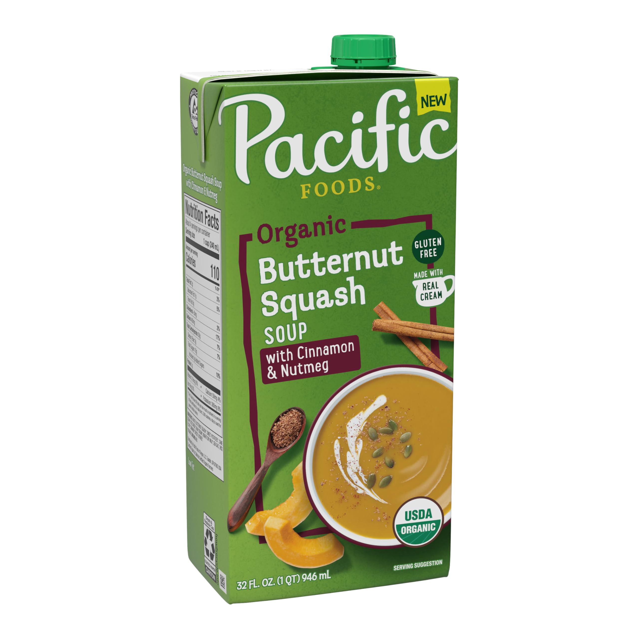 Pacific Foods, Organic Butternut Squash Soup, 32 Ounce