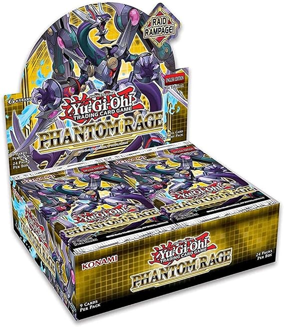 Yugioh Phantom Rage English TCG 1st Edition Booster Box - 24 Packs of 9 Cards Each