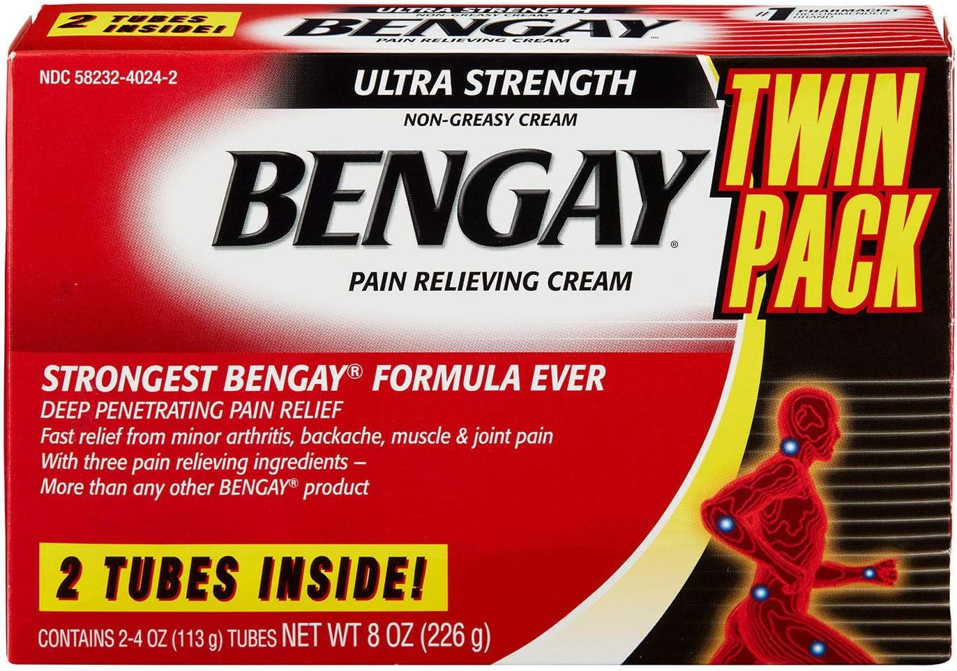 bengay Ultra Strength Cream 2 X 113 Gms Tubes