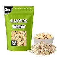 Vista 12 de Almendras naturales en rodajas Crudas - 100% naturales 2.5 libras Almendra alta en proteínas Empaquetado en bolsa con cierre de cremallera
