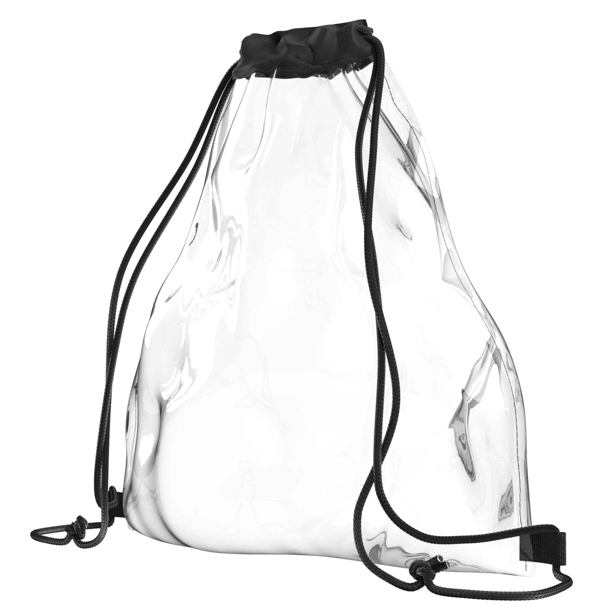 EAZY CASE - Borsa per festival, trasparente, per eventi, stadio, con coulisse, impermeabile, per sport, cosmetici, accessorio per festival, unisex, grande