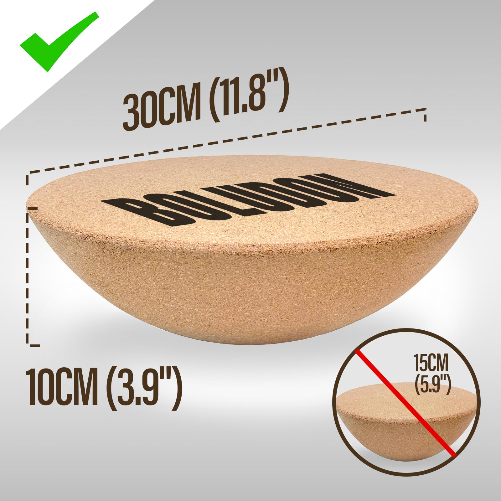 Amazon | BOLUDON 2026 | サーフバランスボード用コルクハーフボール