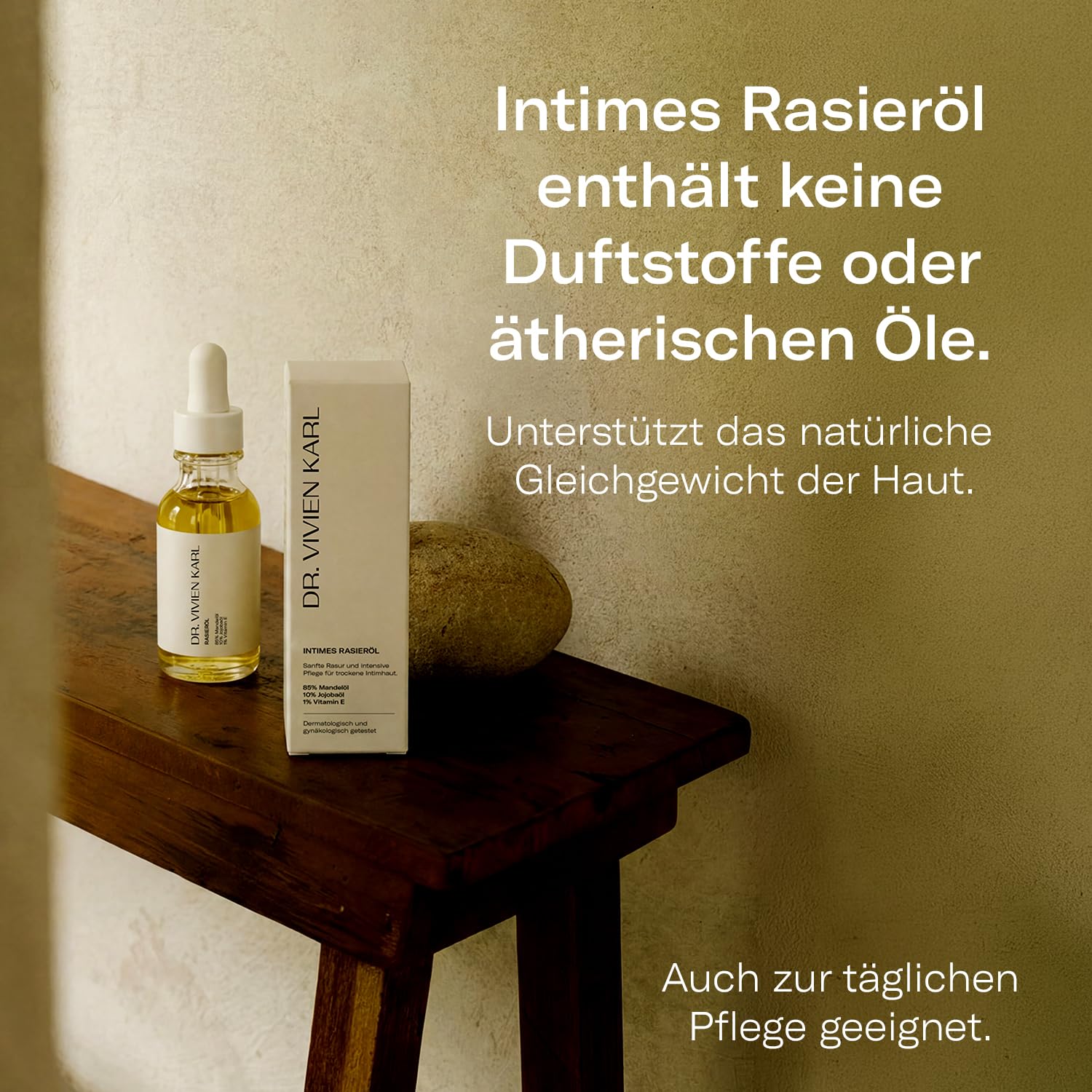 Intimes Rasieröl | Intimrasur für Frauen gegen Irritationen | Body Oil zur sanften Rasur | Sanfte Alternative zu Rasiergel Damen | Hautöl für empfindliche Haut | Intimpflege Damen
