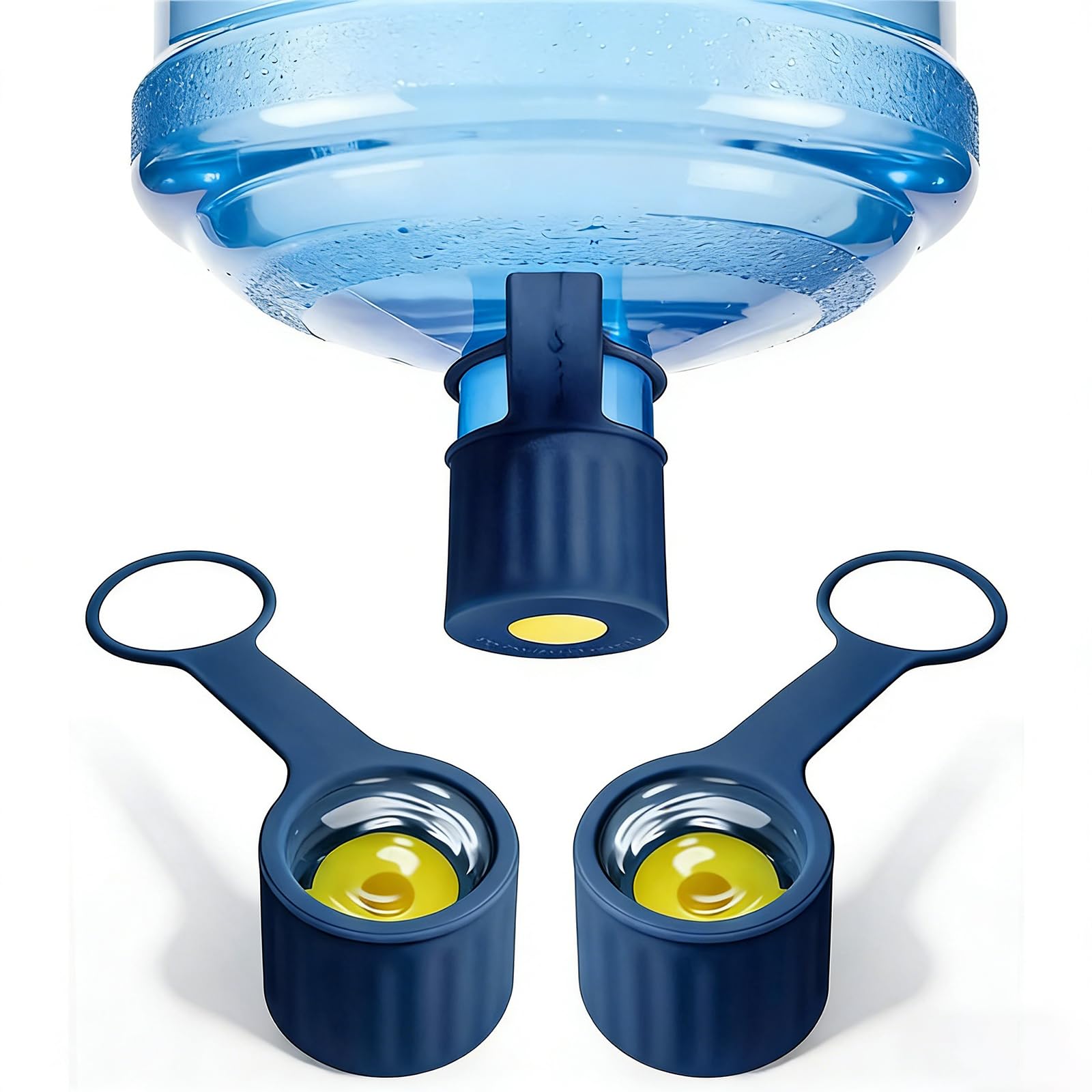 Flexible Silicone Container Cover with Feature for 55mm and 60mm Openings Leak Resistant Sturdy Cap Elastic Silicone Cover