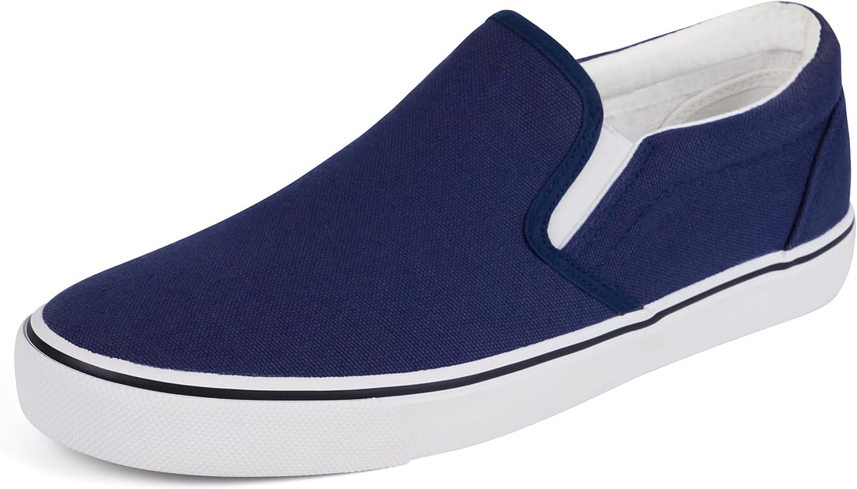 Mens Classic Slip on Canvas Shoes Casual Loafers Fashion Sneakers