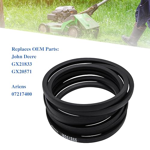 Miniatura 3 de GX21833 - Cinturón de cubierta de 12 x 141 pulgadas para John Deere D140, D155, D160, E140, E150, E160, E170, S140, S160, S170, LA140, LA145 con