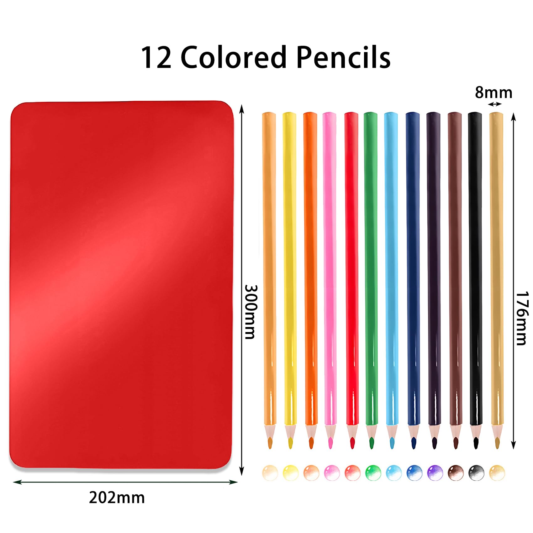 Matite Da Disegno Professionali [12 Pezzi], Matita Grafite - Scatola Di Ferro, Matite Grafite Per Materiale Scolastico E Cose Per La Scuola [Scatola colorata]