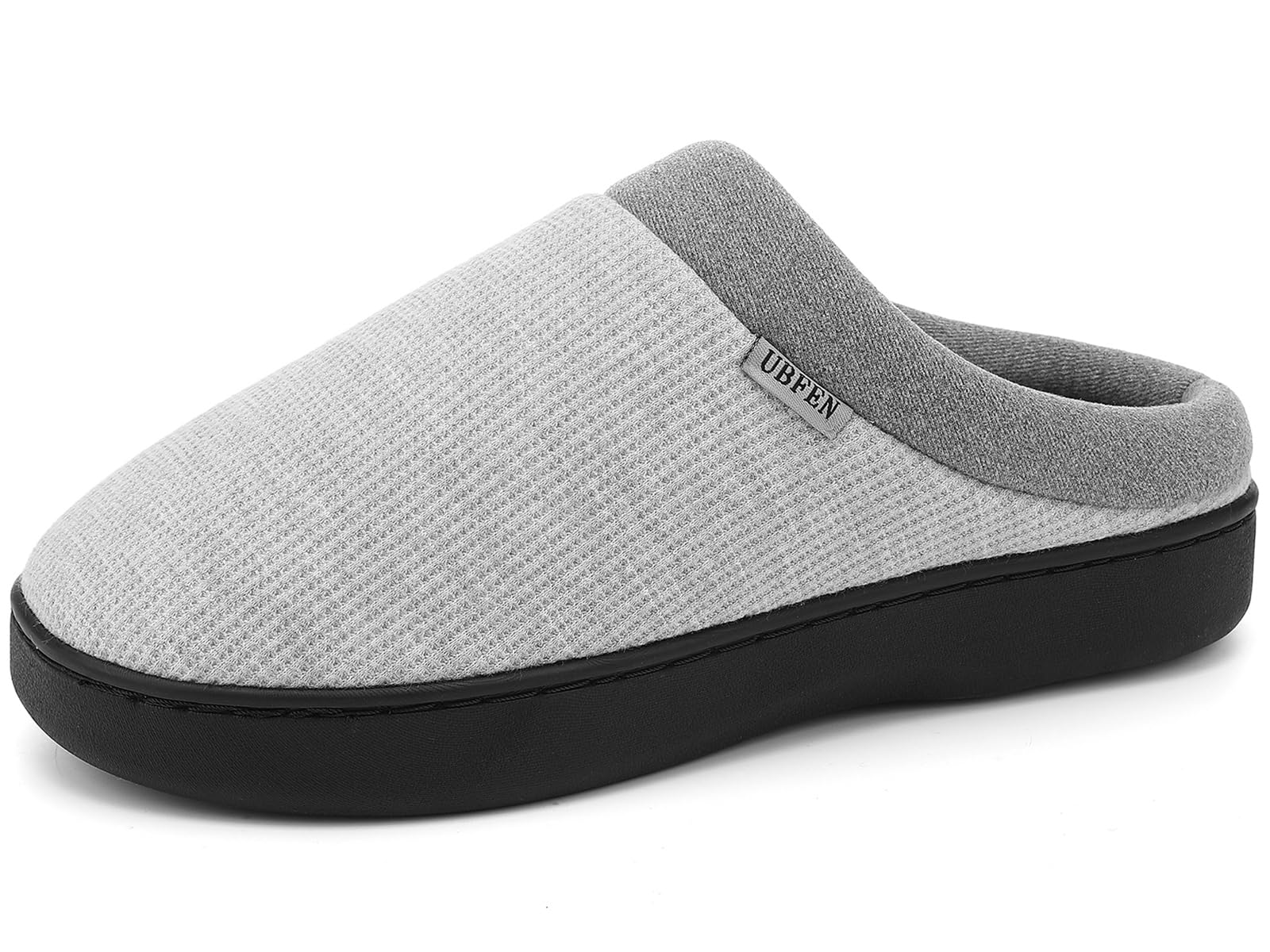 UBFEN Mens Womens Slippers Classic Plaid Winter Warm with Memory Foam Fluffy House Shoes Platform Indoor Bedroom