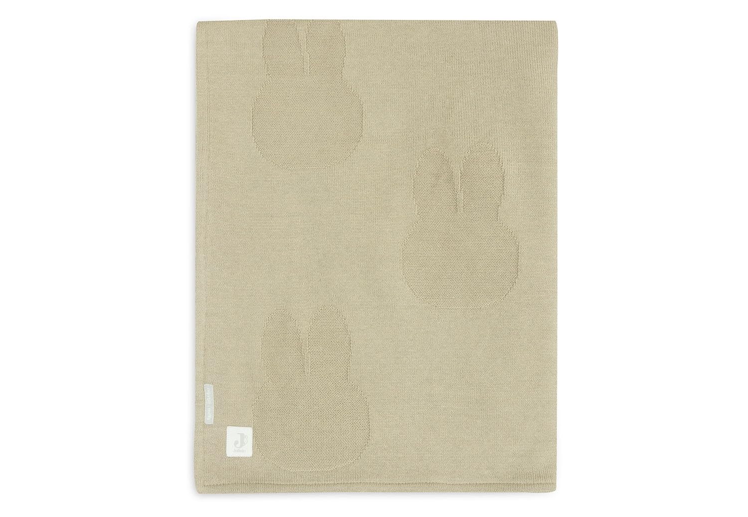 Jollein 517-522-67087 Koc dziecięcy z dzianiny z polaru - Miffy Olive (100 x 150 cm)