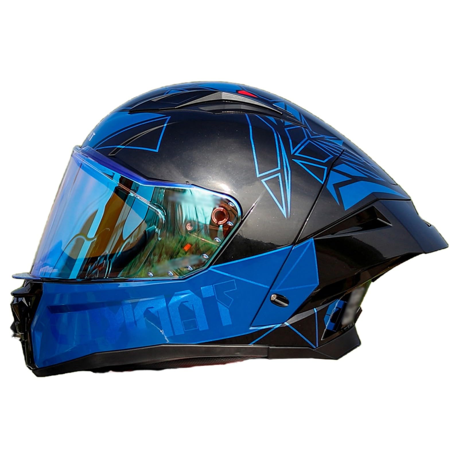 Kask motocyklowy integralny z osłoną przeciwsłoneczną, kask integralny unisex do motocykla, certyfikat ECE 22.06, kask motorowerowy