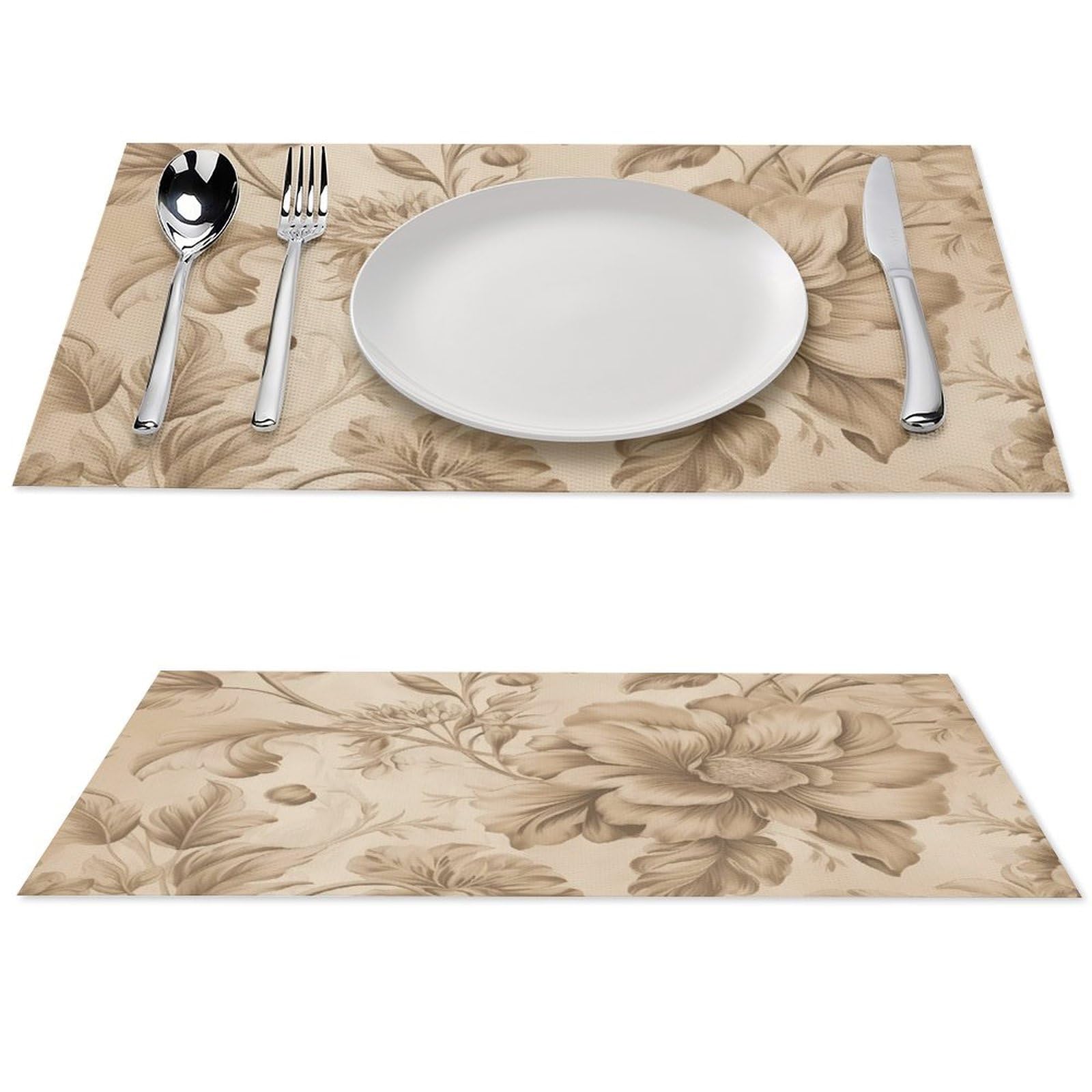 Set de table lavable résistant à la chaleur lot de 4 napperons de salle à manger