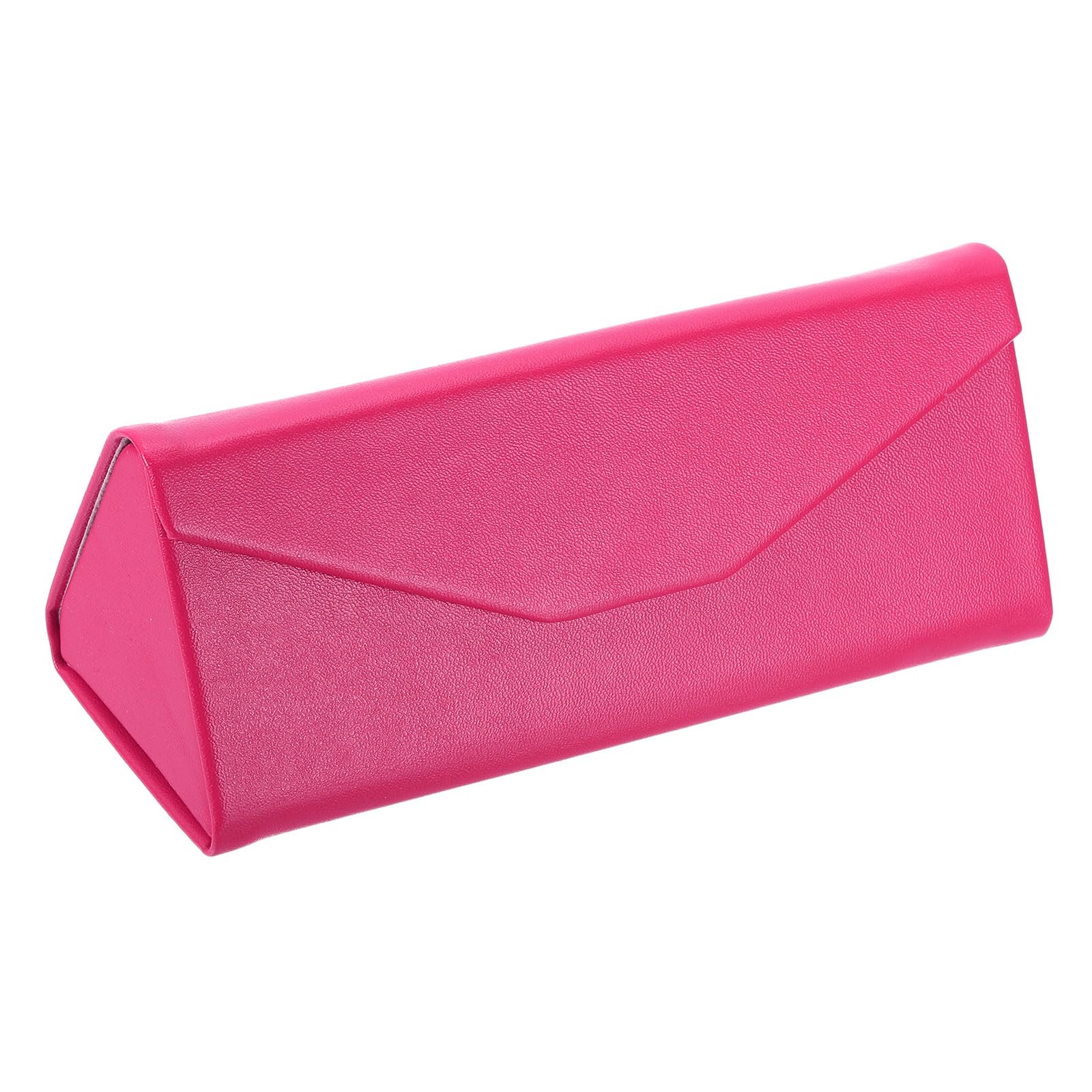 PATIKIL Foldable Glasses Case, Triangle Magnetic Sunglasses Organizer Case PU Leather Hard Eyeglass Case (1 Pcs)