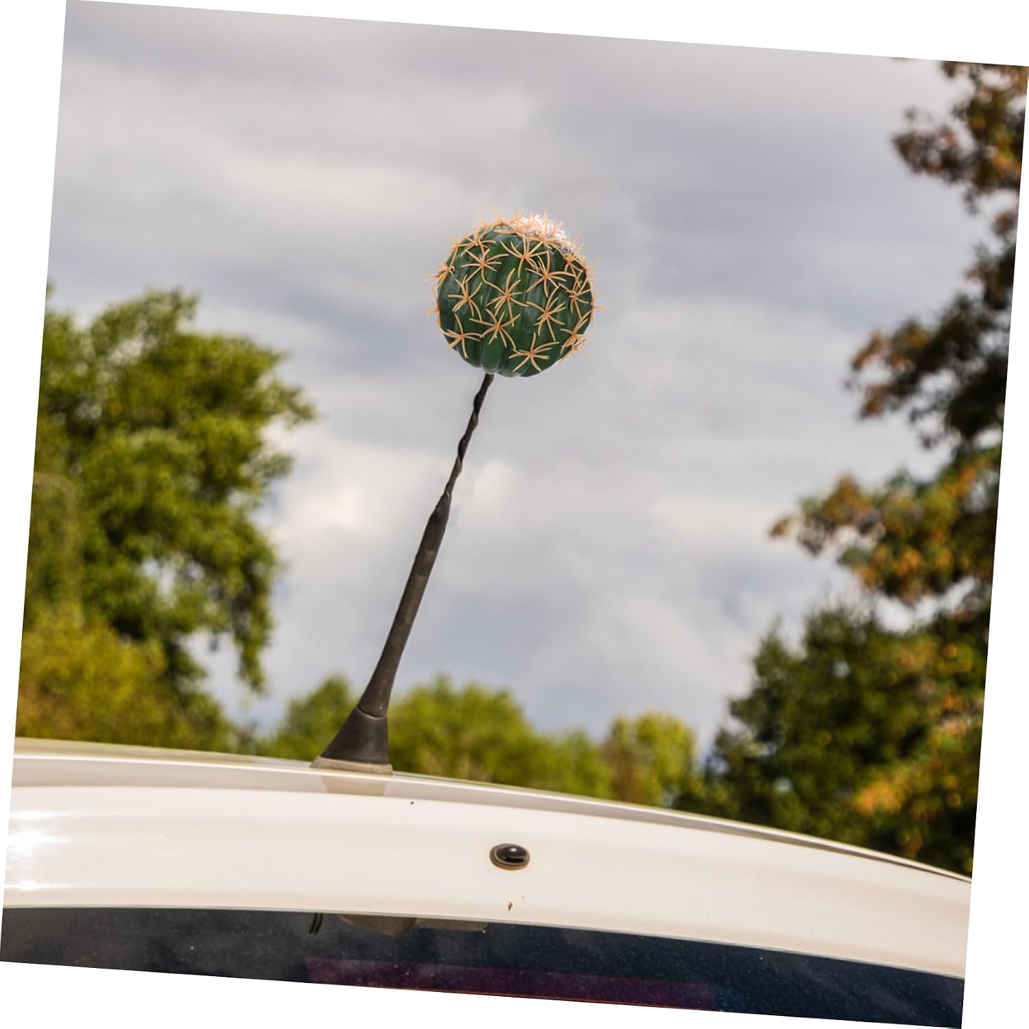 Cute Cactus Antenna Topper for Vehicle Cb Radio Decor Artificial Greenery Roof Decoration