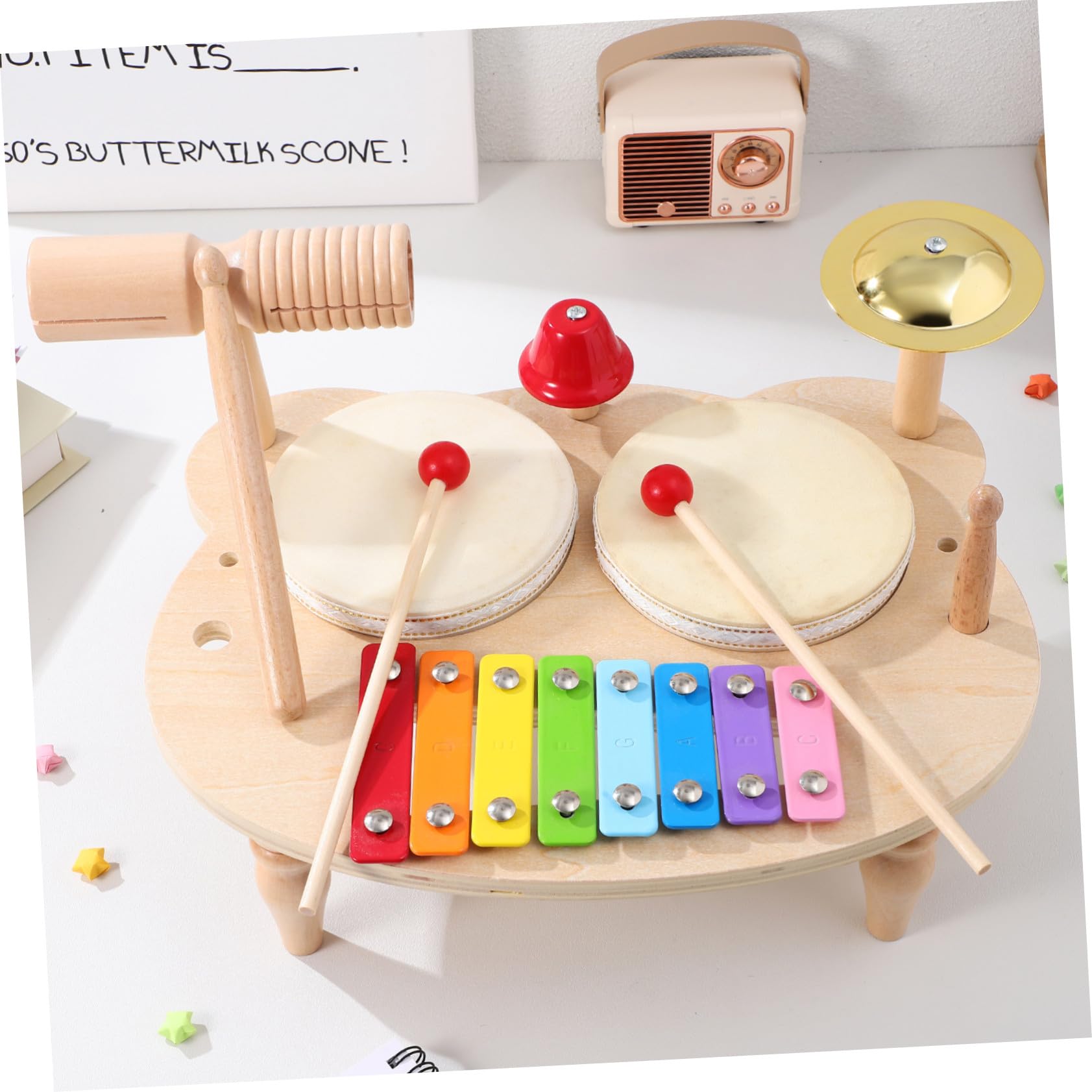 Instrumentos de Percusión de Madera para Niños, Kit Musical | Colorido y Adorable, para Obsequio Musical, Efectos Ricos, Educativo y Divertido