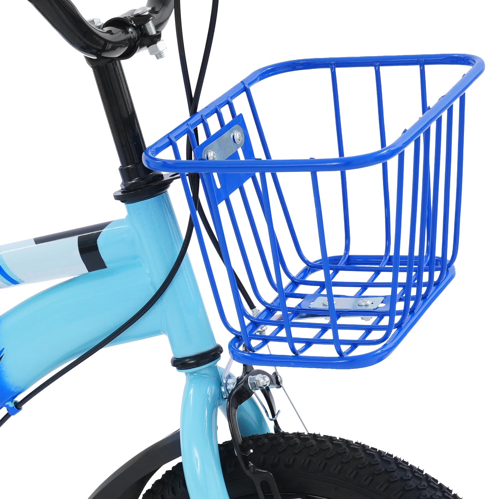 Vélo pour enfant de 14 pouces, avec roues stabilisatrices, pour garçons et filles de 3 à 6 ans, léger et robuste, cadre en acier au carbone de haute qualité, siège et guidon réglables, freins