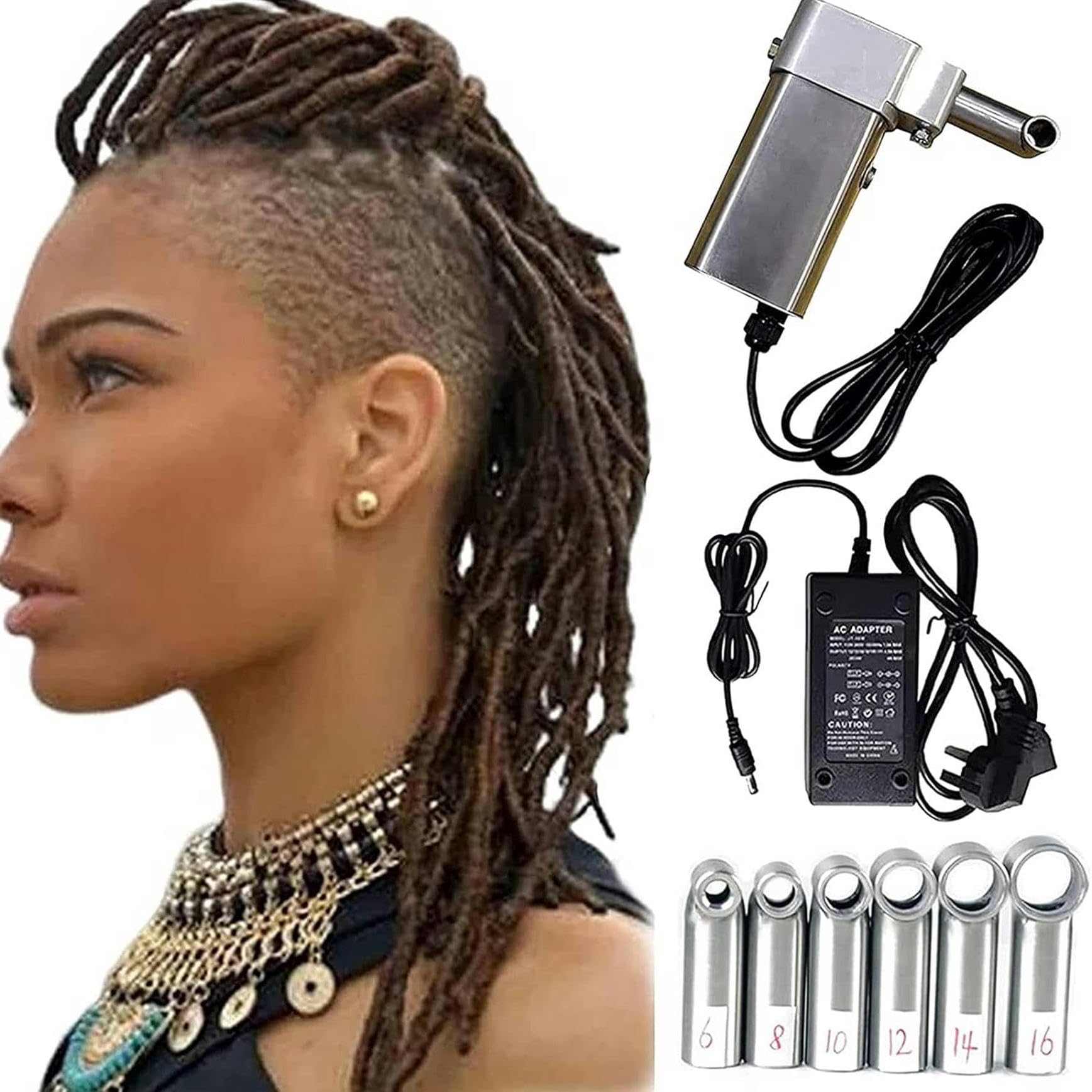 Machine dreadlock pour bricolage capillaire à la maison et création de tresses personnalisées