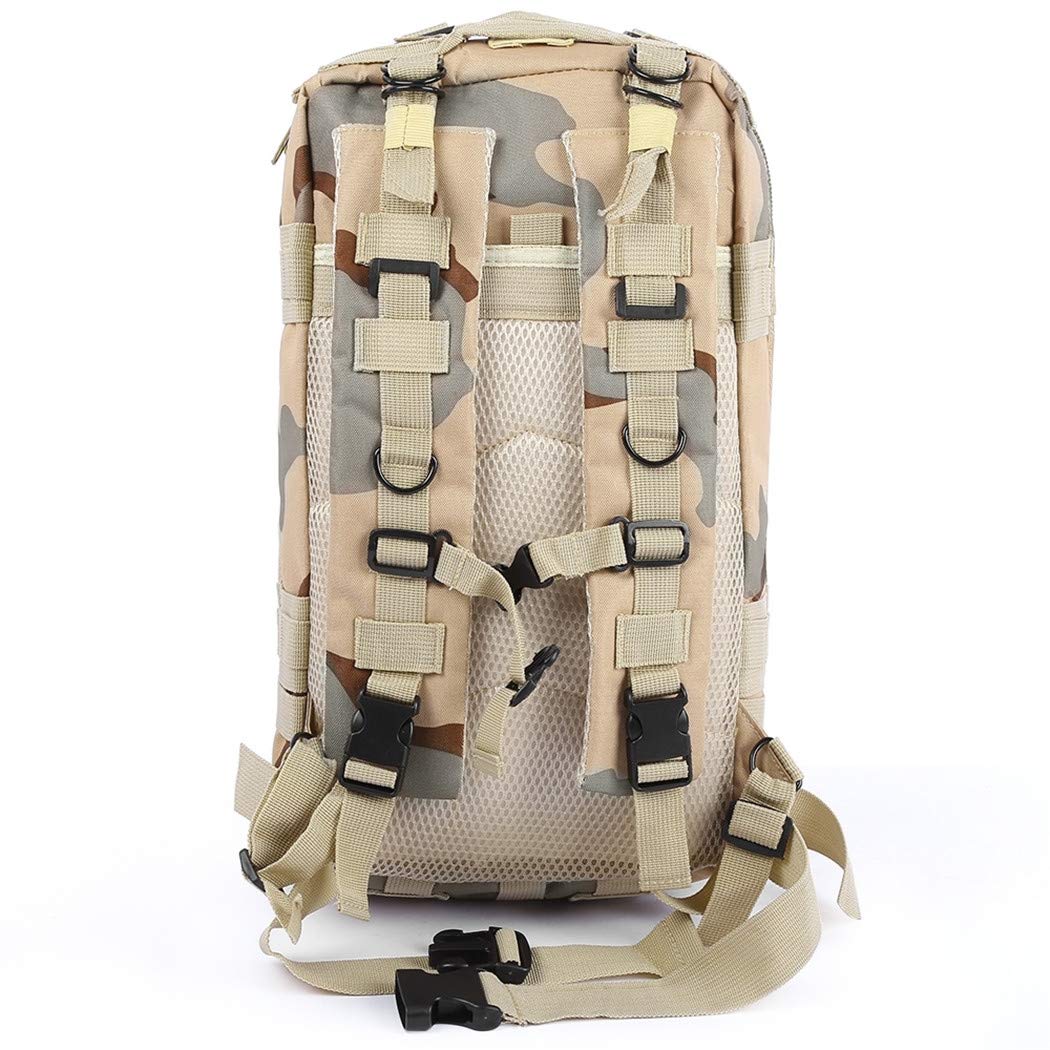 Zaino Caccia HOW'ON 30L - Impermeabile Mimetico, Tessuto Oxford, Per Outdoor