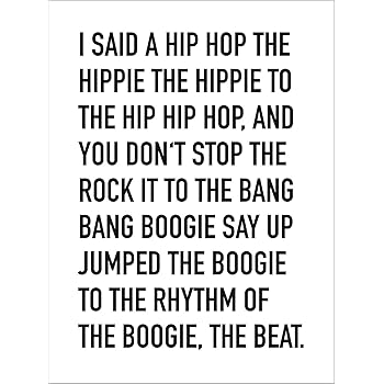 Close Up I Said A Hip Hop Lyrics The Sugarhill Gang Kunstdruck Mini Poster Premium Qualitat 250 Gr M Matt Hochformat 40 X 30 Cm Amazon De Kuche Haushalt Jay rock] it's impossible to love it. close up i said a hip hop lyrics the