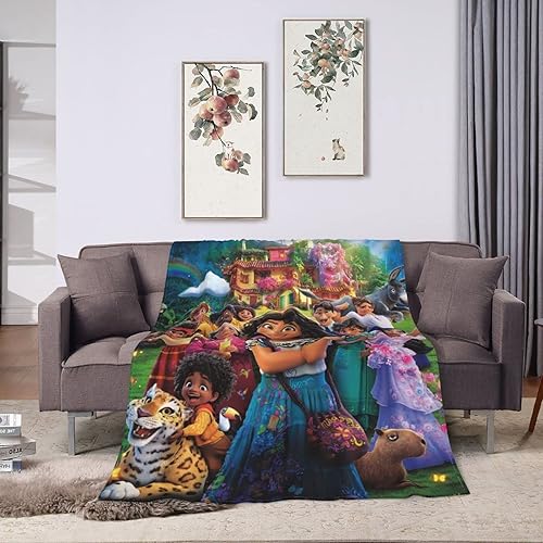 Miniatura 8 de Manta de dibujos animados de felpa suave para niños, niñas, niños y adultos, 80 x 60 pulgadas