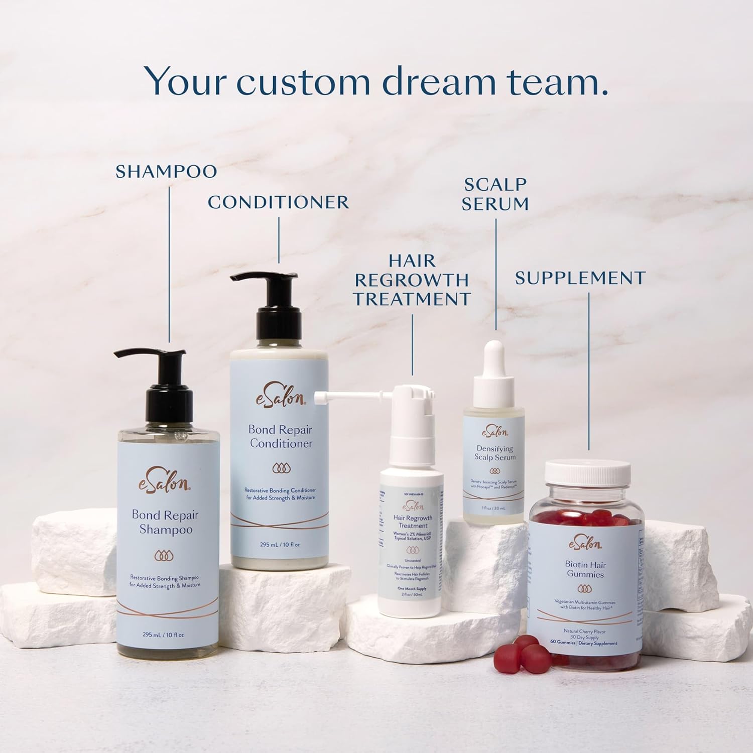 eSalon Biotin Hair Gummies, Multivitamin, Cherry Flavor, 60 Count, 30 Day Supply - Image 8