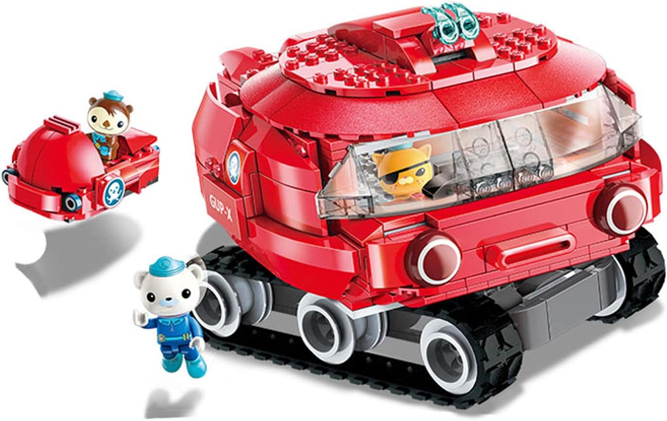 EnlightenåÂ•Â“ÃˆÂ’Â™ For Age 6+ Building Block Octonauts Gup-X Launch And Rescue Vehicle Dashi & Barnacles Shellington Kwazii 395Pcs Building Brick Set-Without Original Box (3707)