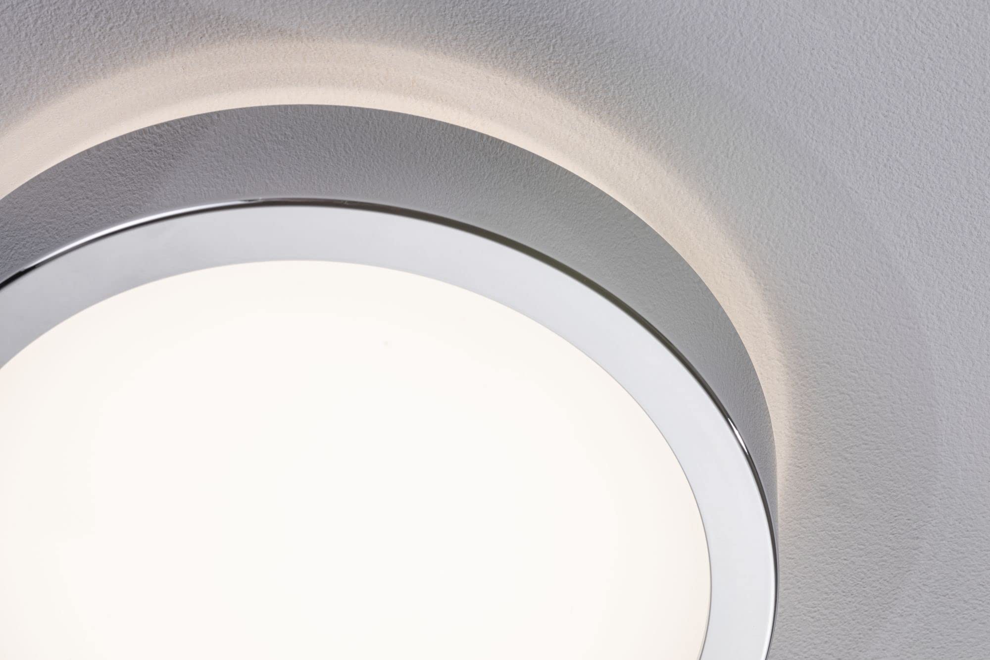 Paulmann 78924 Panel de luz de techo LED Aviar IP44 redondo 220mm 4000K Blanco incl. 1x13 Watt regulable Panel de luz plástico